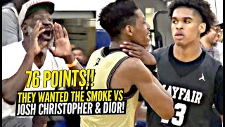 They Wanted SMOKE vs Josh Christopher \& Dior Johnson! Josh \& Dior CRAZY 76 Points But Was It Enough?