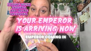 YOUR EMPEROR IS ARRIVING NOW 💕Love Tarot Reading included zodiac signs initials and more 