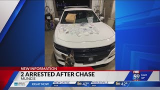 Driver on the run, 2 arrested after Muncie police chase