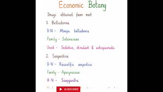 Economic Botany #part5 #uptgtbiology #pgt