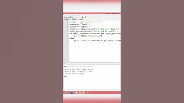 username and password program in python #username #password #python #viral #programs  #subscribe #py