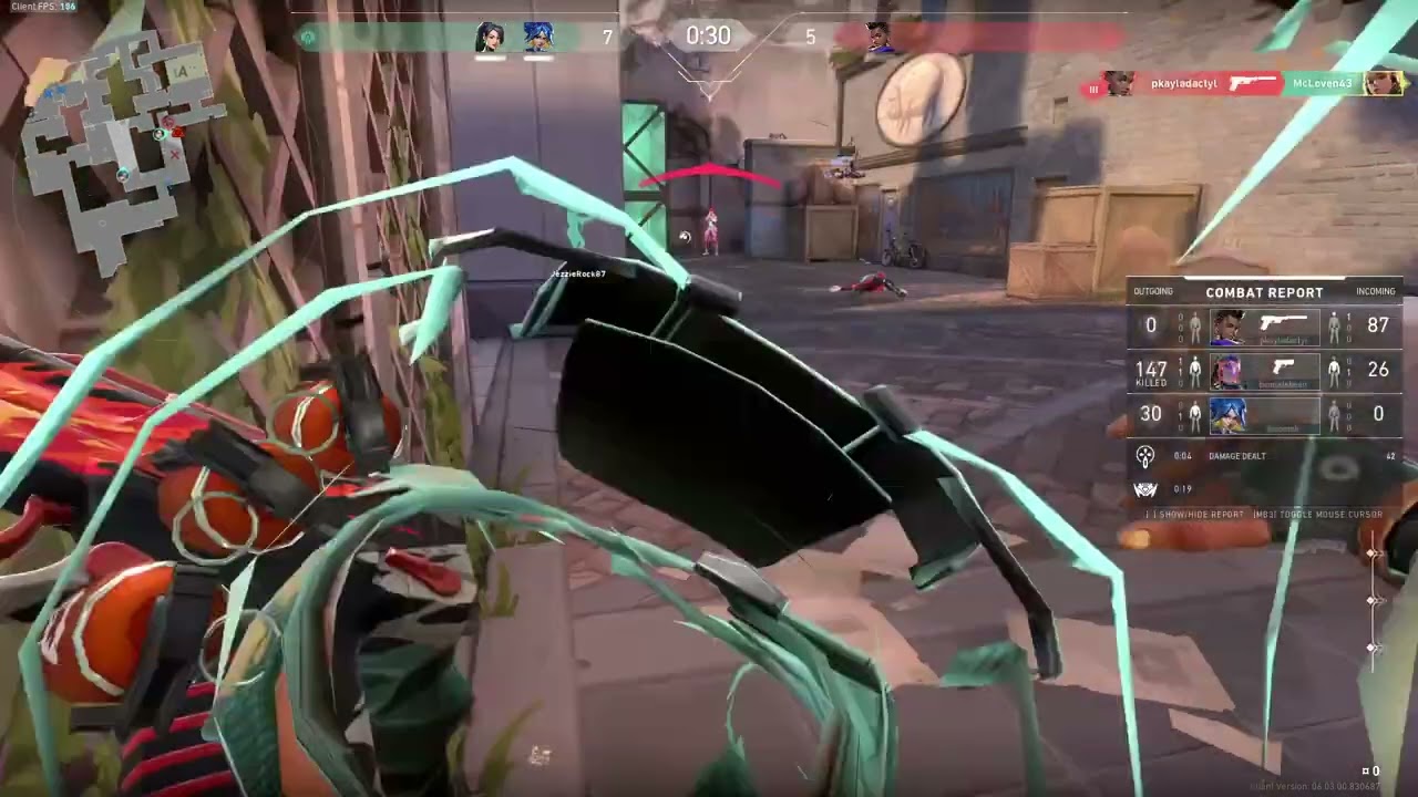 Jezzie andI Winnig the game