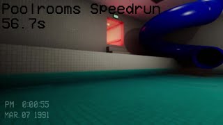 Poolrooms Speedrun 56.7s - Escape the Backrooms Update 1