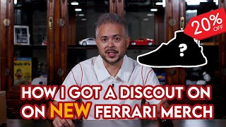 Unboxing Ferrari shoes from a Ferrari Popup Store at the Bellagio in Las Vegas