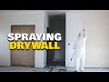 PRIMING AND PAINTING WALLS Painting New Construction Sheet Rock Walls. Spraying new drywall