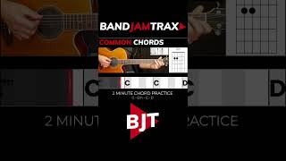 2 Minute Chord Practice G Em C D  Bandjamtrax Easy Guitar  Common Chords