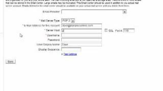 PlanPlus™  Inbound Email Settings