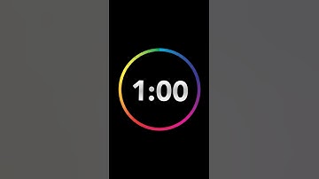 ⏱️ 1 Minute Timer with Clock Ticking Sound & Finish Ding 🔔