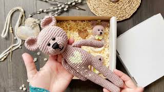 Crochet baby gift set | Bear | Teddy bear