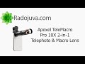 Apexel TeleMacro Pro 10X 2-in-1 Telephoto & Macro Lens