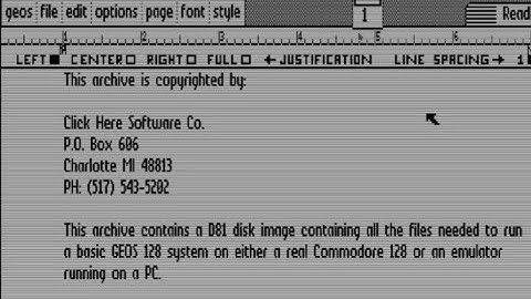 Use GeoWrite 128 In 80 Column Mode In VICE