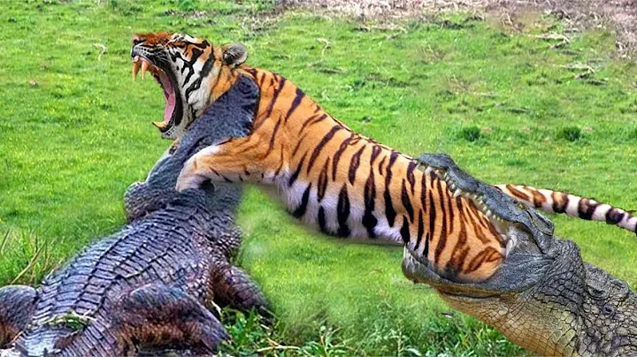Tiger vs Crocodile and Wild Boar, Wild Animal Attack