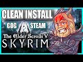 Skyrim ae  clean installation  steam  gog