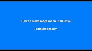 How to make mega menu using Helix v2