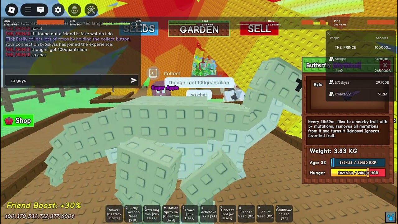 how to get 100quantrilion in gag