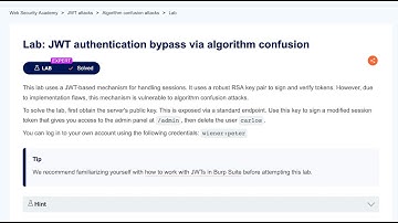 JWT Algorithm Confusion Attack |  Solve using JWTAuditor (PortSwigger Lab)