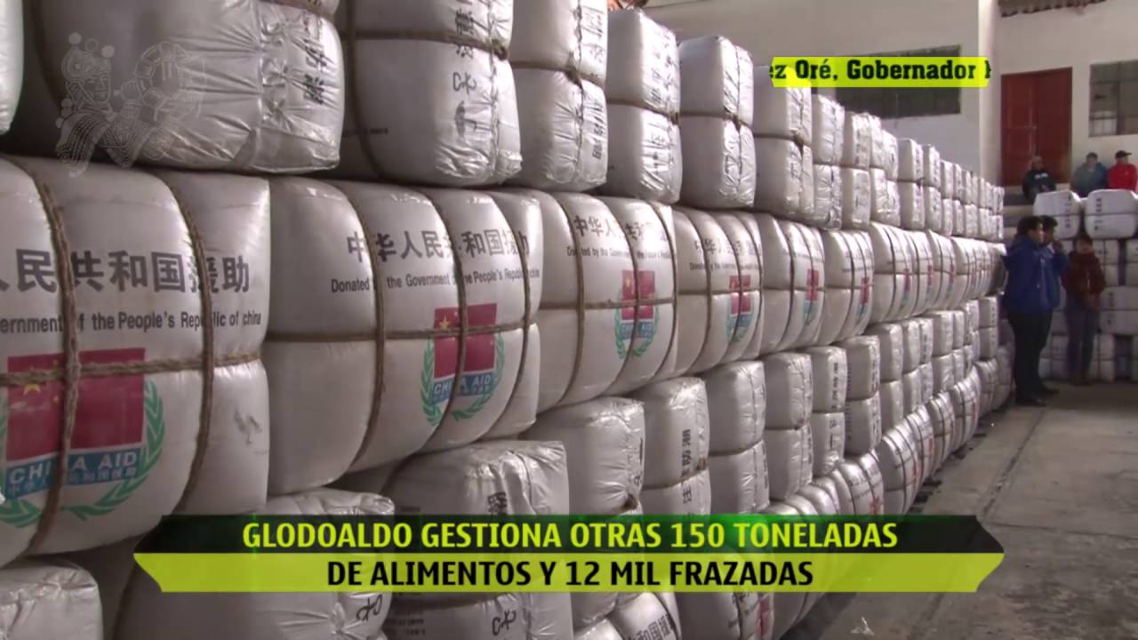 GLODOALDO GESTIONA OTRAS 150 TONELADAS DE ALIMENTOS Y 12 MIL FRAZADAS regional pokemon