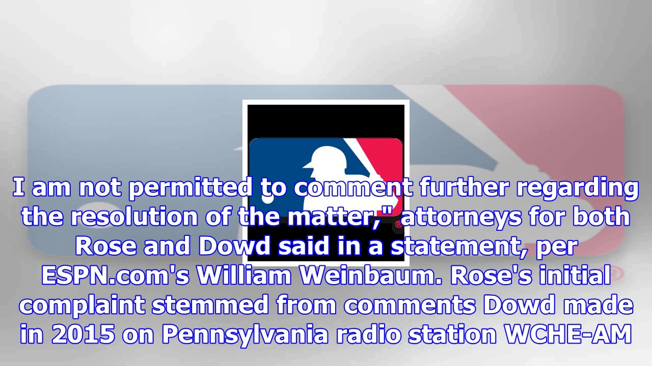 Pete rose drops defamation suit against john dowd over statutory rape claims