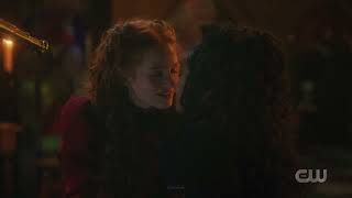 Riverdale 6x04 Kiss Scene Abigail And Thomasina Chery And Toni