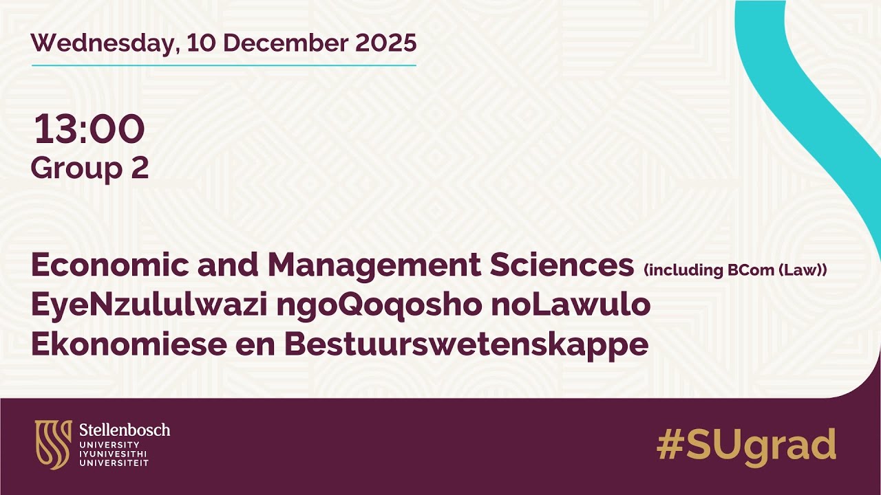 SU Graduation (Dec. 2025): Economic & Management Sciences (2)