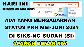 CEK FAKTA PKH TAHAP 3 MEI-JUNI 2024 SUDAH (SI) || info terbaru pkh bpnt hari ini