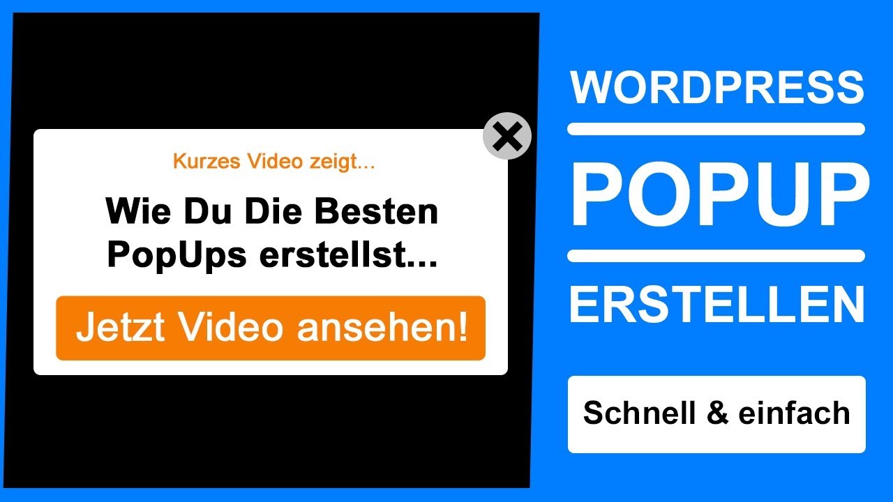 ᐅ WORDPRESS POPUP PLUGIN DEUTSCH erstellen | WordPress Plugin POPUP ...