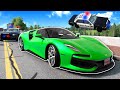 SUPERCAR ESCAPES POLICE CHASE! - BeamNG Drive Multiplayer