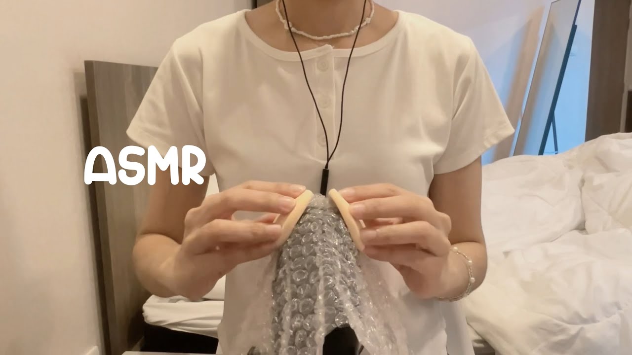 ASMR Makeup Puff & Bubble Sounds for Sleep | No Talking 💖