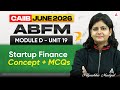 CAIIB June 2026 | CAIIB ABFM Module D | UNIT 19 Start-up Finance | Suprabha Mudgal