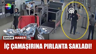 Pırlanta Kaçakçısı Havalimanında Yakalandı