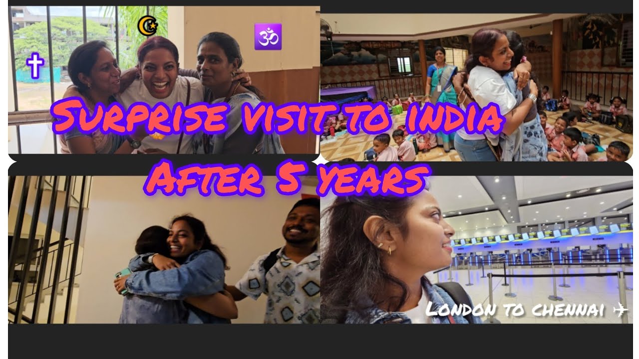 Surprise visit to India after 5 years #londontamilvlog #uktamilvlogs # ...