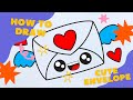 HOW TO DRAW A ENVELOPE CUTE STEP BY STEP - DRAWING A ENVELOPE