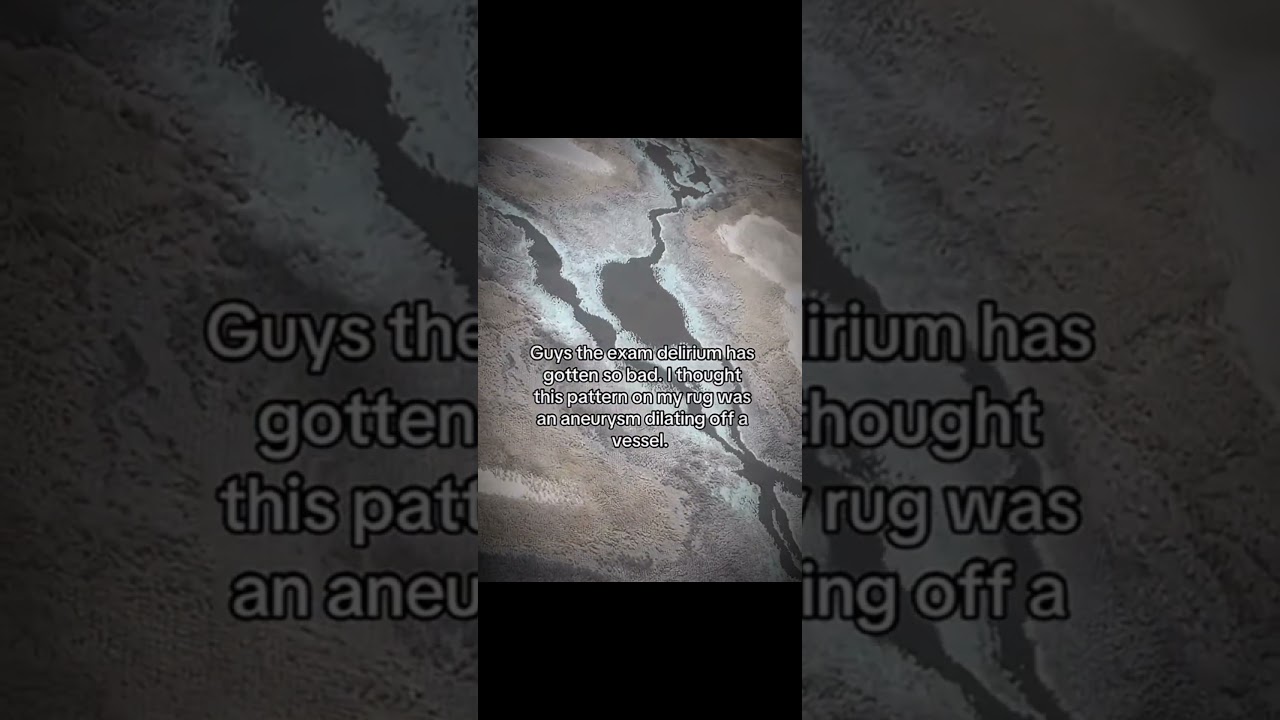 Мне показалось, что этот узор на моем ковре — это расширение аневризмы сосуда.