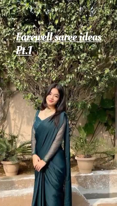 Farewell saree ideas ❤️😍🌹 #music #song #playlist #cover