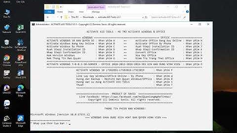 Hướng dẫn kích hoạt win 10 bằng máy chủ kms