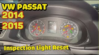 How to reset oil light on Volkswagen Passat 2014