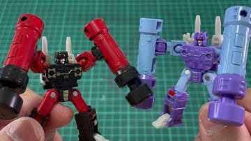 Transformers Studio Series Core Class The Movie Frenzy & Rumble (Robot mode to Cassette mode)