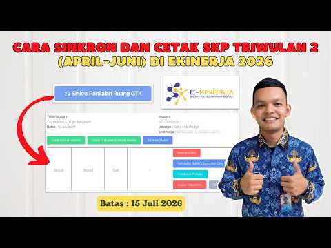 Cara Sinkron Dan Cetak SKP Triwulan 2 Di Ekinerja 2026