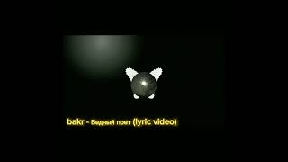 bakr - Бедный поет (lyric video)
