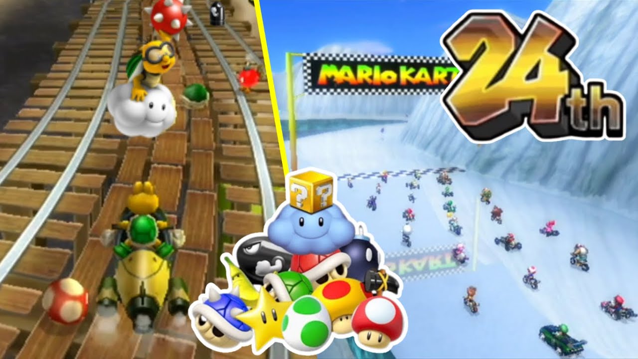 ITEM RAIN! 24-Player Mario Kart Wii 200cc - All Nintendo Tracks (CTGP 2025)