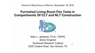 CLT Compartment Fire Test Results