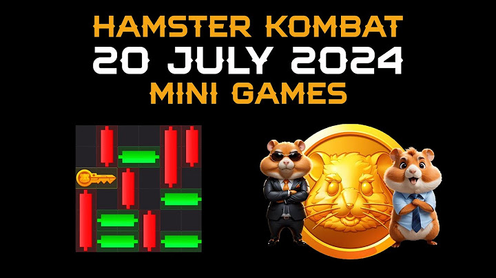 Hamster Kombat 20 July mini games | حل ألعاب هامستر كومبات المصغرة