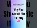 Why You Should File Your ITR Before the Deadline! ⏳📄 #ITRFiling #IncomeTaxIndia #FileYourITR