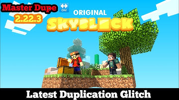 🕥blockman go skyblock new duplication glitch 2.22.3 🤑| New dup 100% successfull today  #blockmango
