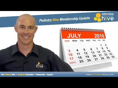 Podiatry Hive Membership Update - July