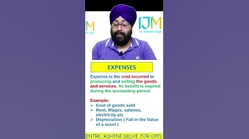 Expenses | Class 11th | Basic Accounting Terms | Accountancy | CA. Inderbir Singh