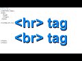 Hr  br tags in html