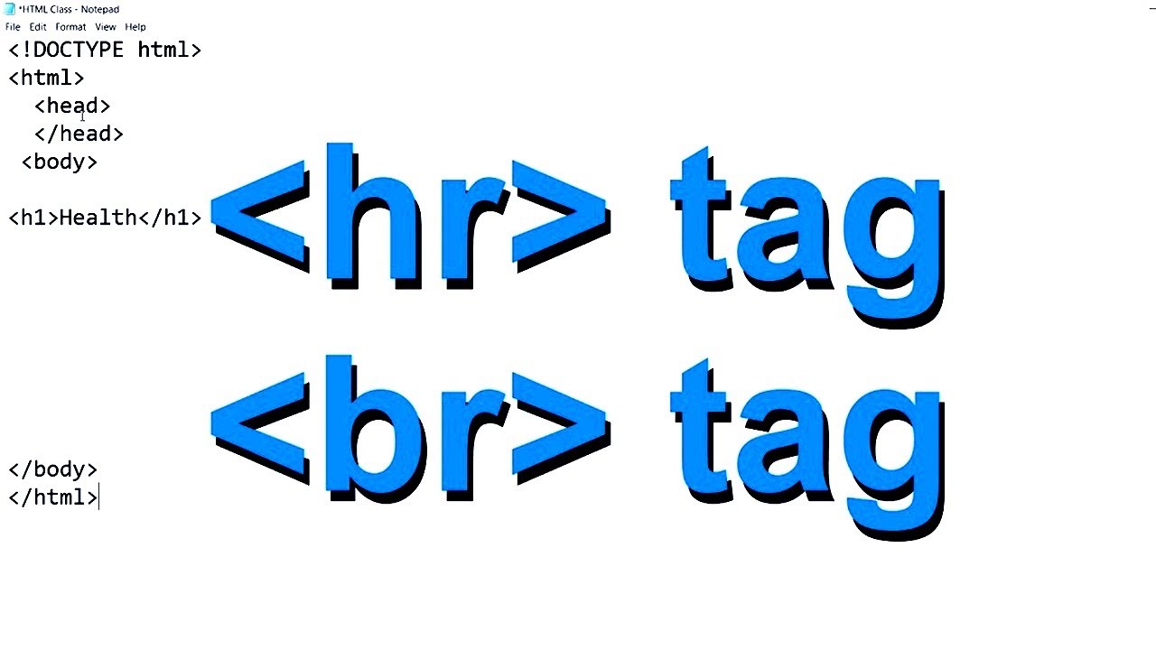 แท็ก html  Update  hr \u0026 br tags in HTML