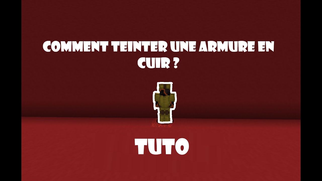 [Elliandre] Comment colorer une armure en cuir ? Minecraft java - YouTube