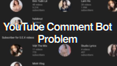 YouTube Comment Bot Problem